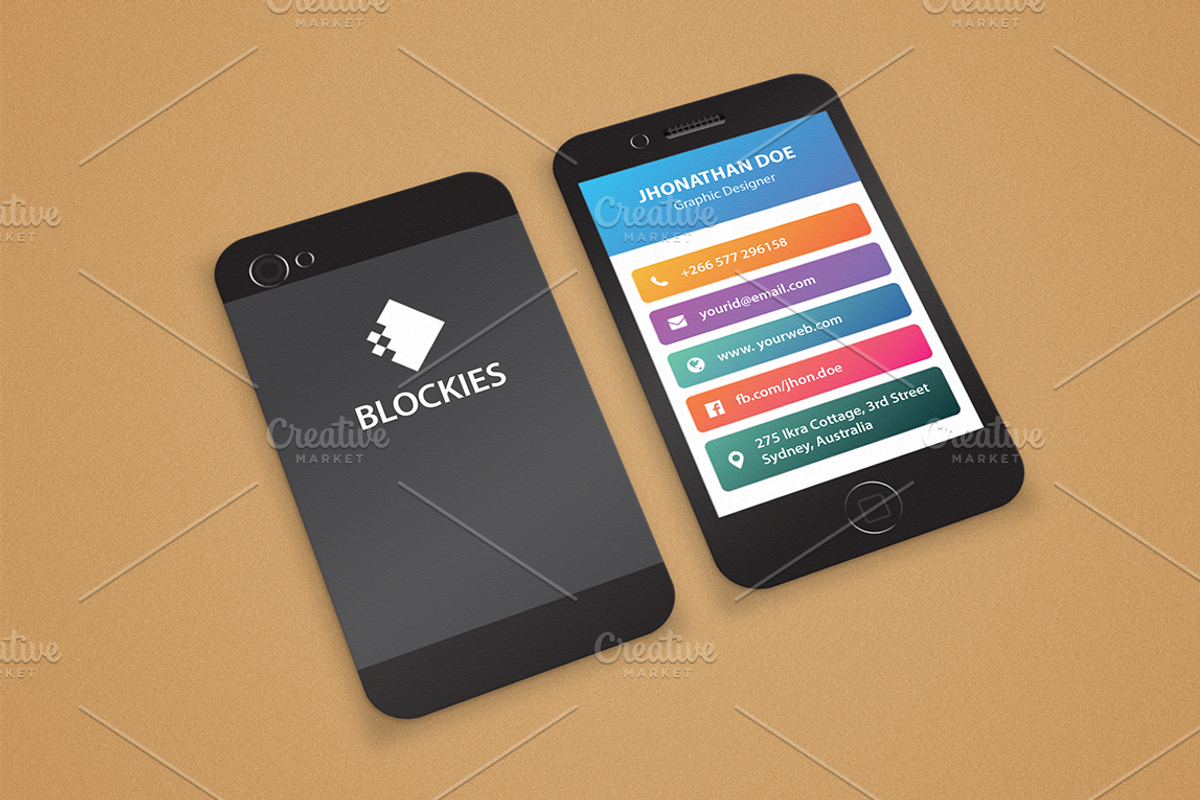 Iphone (25% Off) Business Card, a Business Card Template by Pentaclay (Photo 6 of 6)