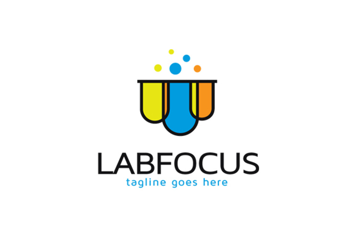 Lab Focus Logo Template Design, a Branding & Logo Template by gunaonedesign