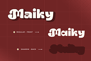 Maiky Retro - Branding Logo Font, a Sans Serif Font by Nirmana Visual (Thumbnail 4 of 9)
