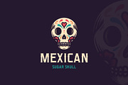 Dia de Muertos Skull Logo Template, a Branding & Logo Template by vectorwithin (Thumbnail 1 of 4)