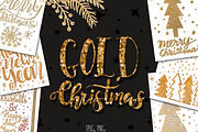Gold Christmas., a Decorative Illustration by redstudio (Thumbnail 1 of 10)