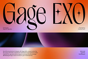 Gage EXO Elegant Display Font, a Sans Serif Font by Casloop Studio (Thumbnail 1 of 9)