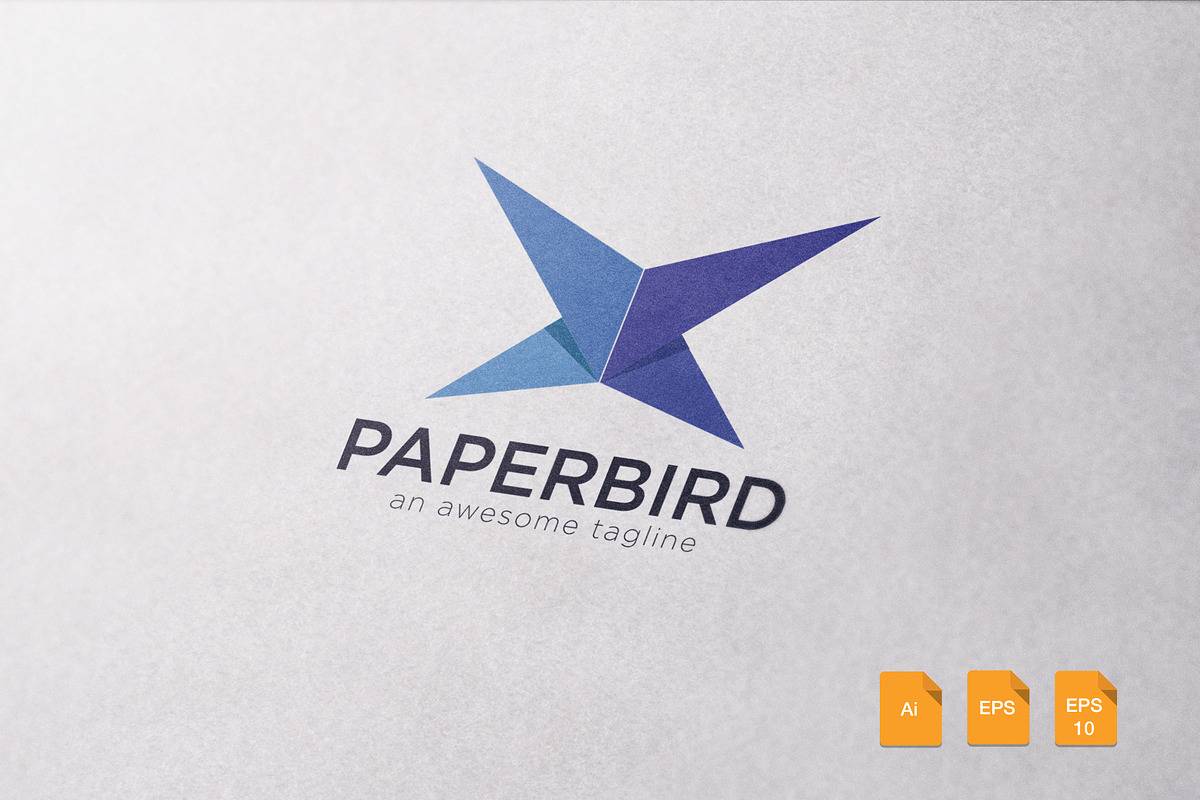Paper Bird Logo Template, a Branding & Logo Template by Propex (Photo 1 of 3)