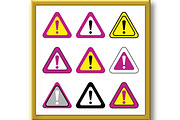 Set of Various Vector Exclamation, a Duotone Icon by FineArtStudio (Thumbnail 3 of 3)