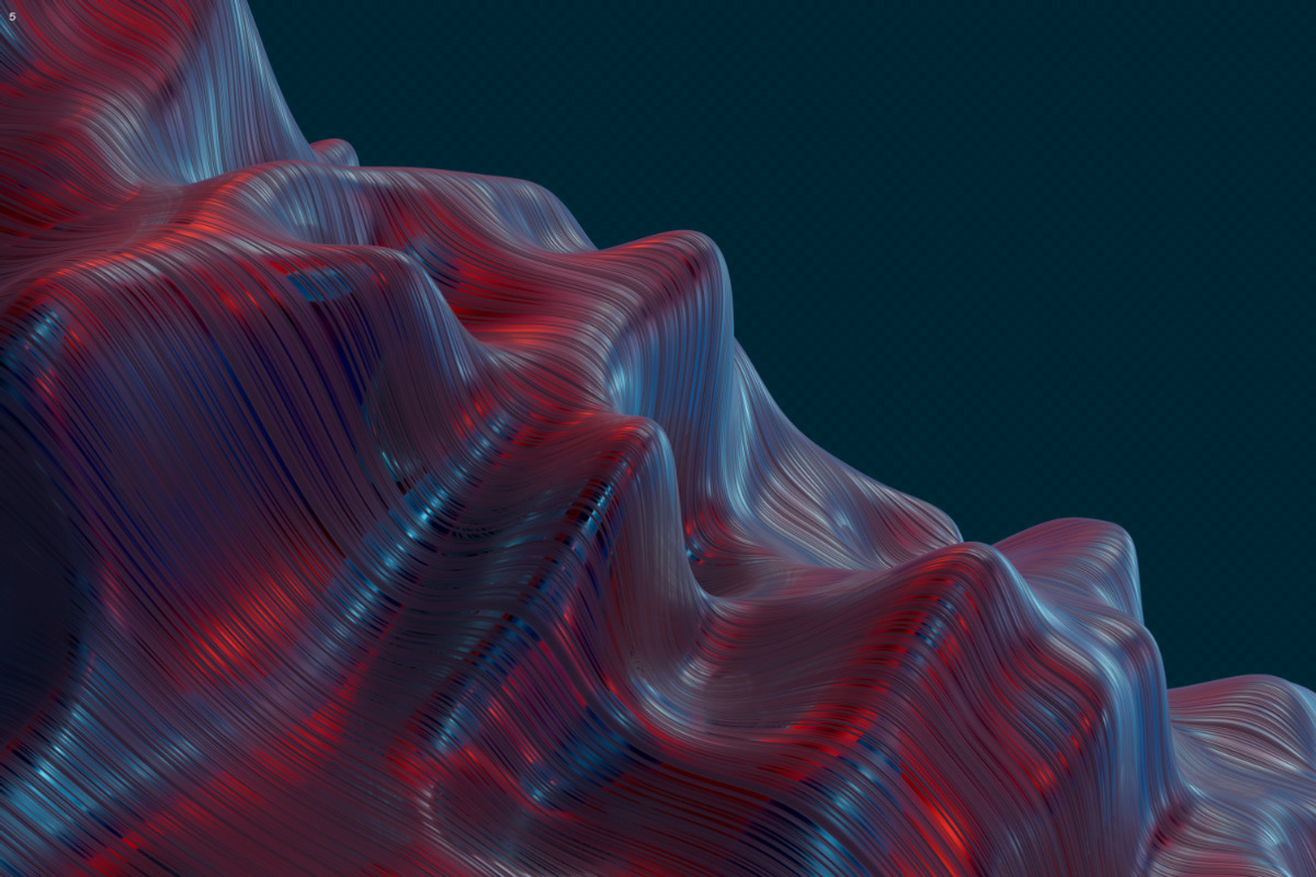 Abstract 3D Rendering of Soft Waves, a Wallpaper Graphic by BIBIART (Photo 11 of 13)
