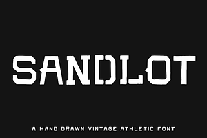 SANDLOT 5 Vintage Athletic Fonts