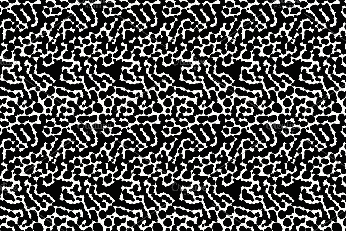 6 Black Sketched Seamless Patterns, a Pattern Graphic by Olya Creative (Photo 5 of 5)