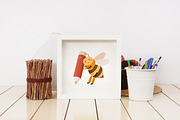 Cute bee, childish cartoon set, an Animal Illustration by Good Studio (Thumbnail 6 of 6)