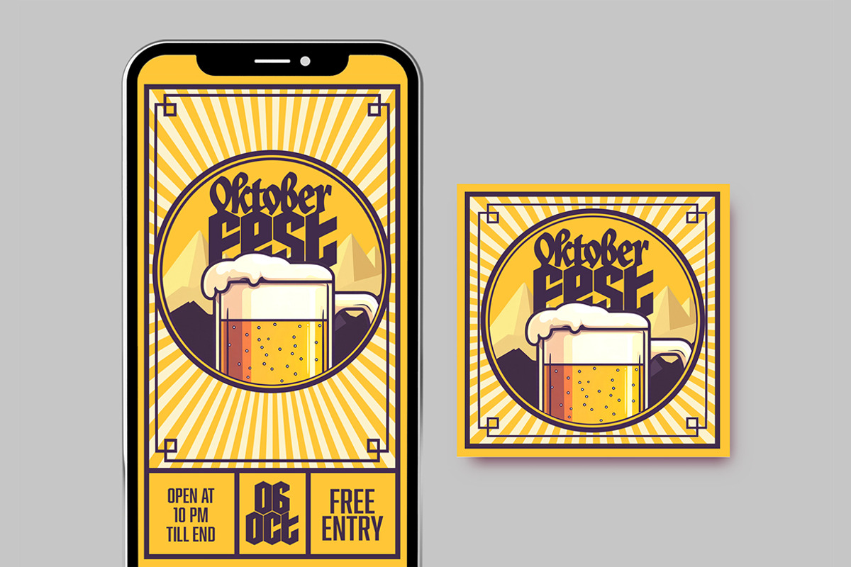 Social Media & Print Set Oktoberfest, a Print Template by McLittle Stock (Photo 5 of 5)