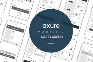 Axure Mobile UI: Shopping cart