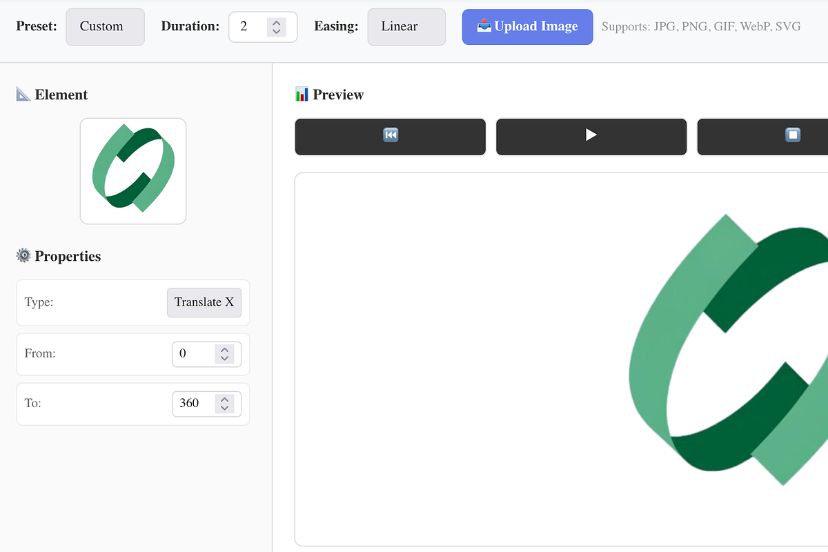 SVG Animation Maker Online, a Solid Icon by EffectMatrix (Photo 3 of 4)