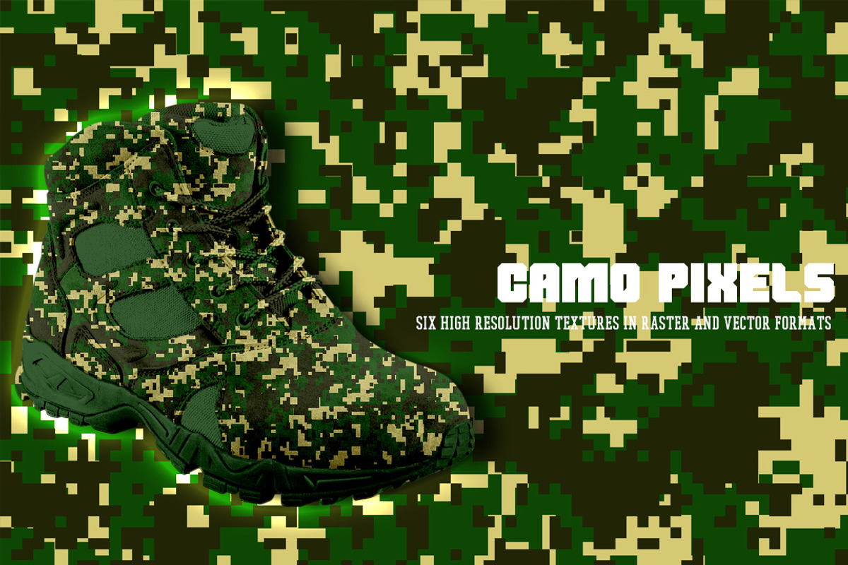 Camo Pixels, a Texture Graphic by Digital Art Creations (Photo 1 of 6)