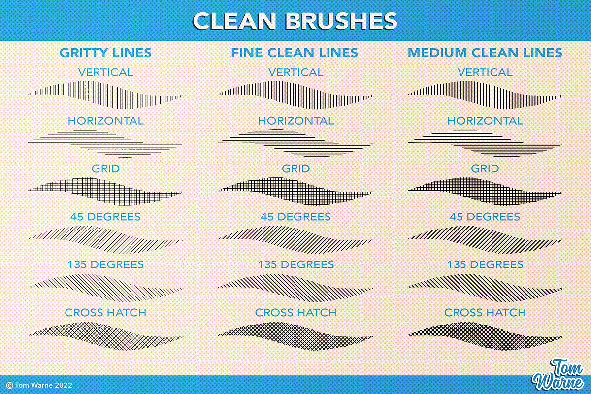 Shading Lines Photoshop Brushpack, a Brush Add-On by TomWarne (Photo 5 of 25)
