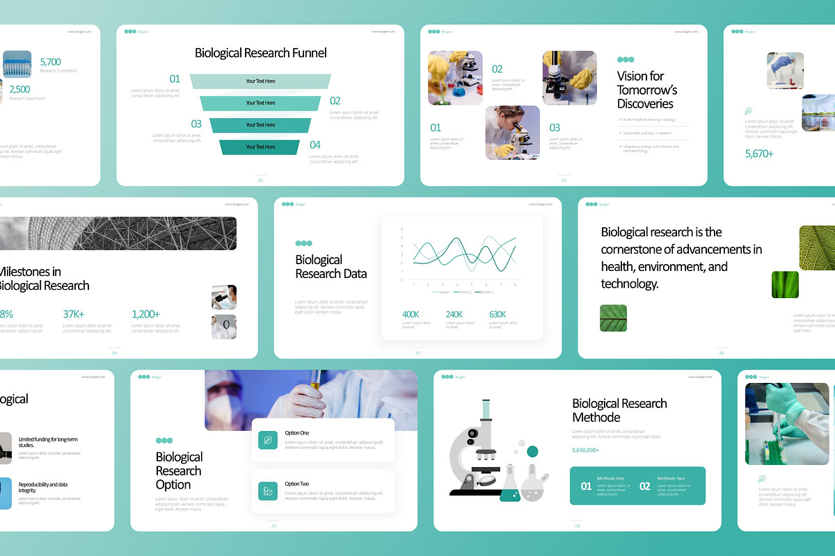Biological Research PowerPoint, a Presentation Template by Premast (Photo 3 of 5)