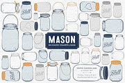 Navy Jar Vectors & Clipart, an Illustration by Amanda Ilkov (Thumbnail 1 of 4)