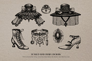Gothic Fashion Illustration Set, an Object Graphic by Yevheniia (Thumbnail 4 of 7)