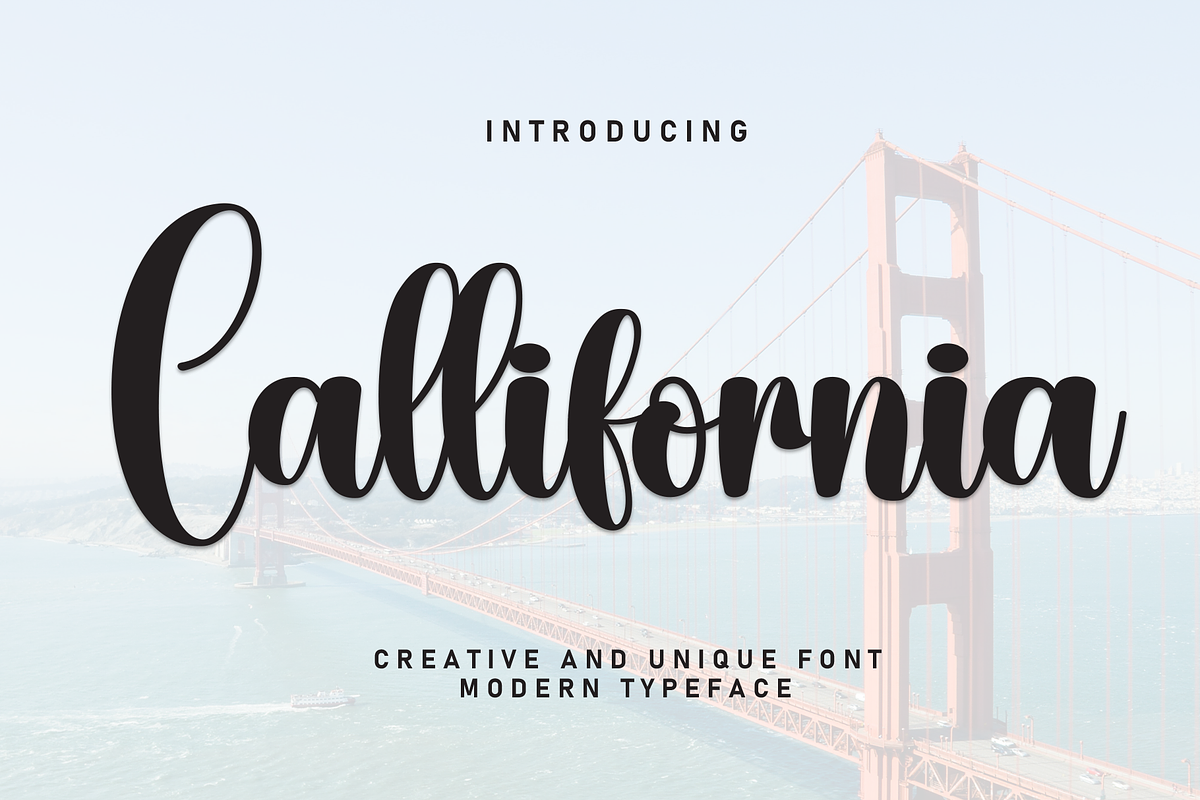 Callifornia | Script Font, a Handwritten Font by Scratchones (Photo 1 of 8)