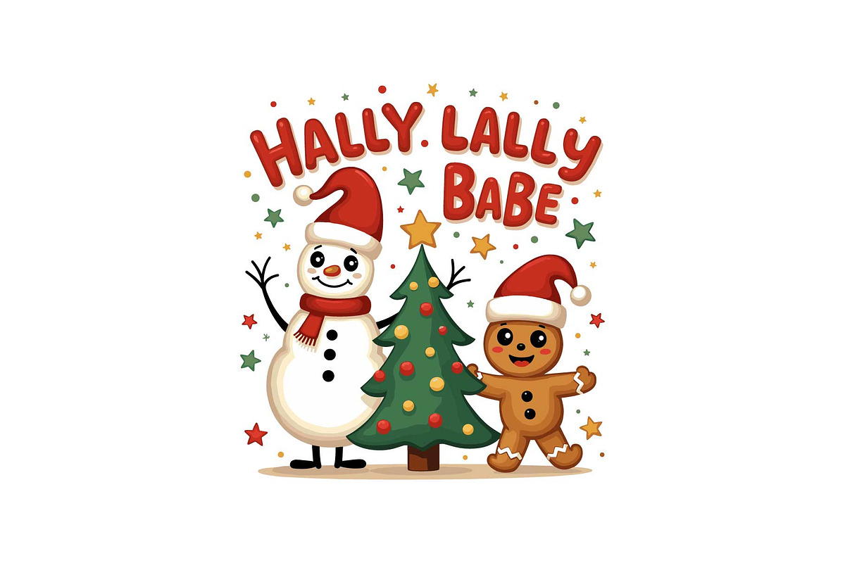 Gingerbread & Snowman Holiday Crew, an Object Graphic by Designs_River (Photo 6 of 12)