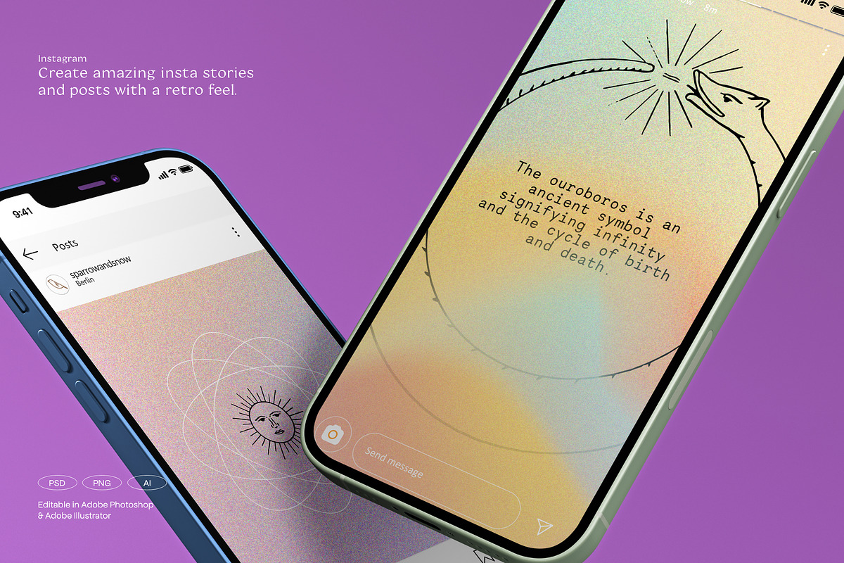 Retro Gradients & Shapes, a Background Graphic by Nomad Visuals (Photo 9 of 31)