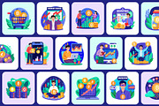 Cryptocurrency Trading Illustration, a Finance Illustration by Brickclay (Thumbnail 6 of 9)