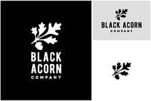 Acorn Oaknut with Oak Leaf logo, a Branding & Logo Template by Enola99d