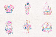 Unique Summer Mosaic Style Coquette, a Work Illustration by CreationArt (Thumbnail 4 of 7)