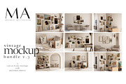 Vintage Frame Mockup Bundle Set of 9, a Household Mockup by Mockup Art Atelier (Thumbnail 1 of 18)