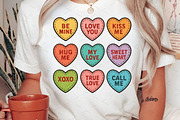 Valentine's Candy Heart Sublimation, an Illustration by Libby Wishes (Thumbnail 2 of 7)