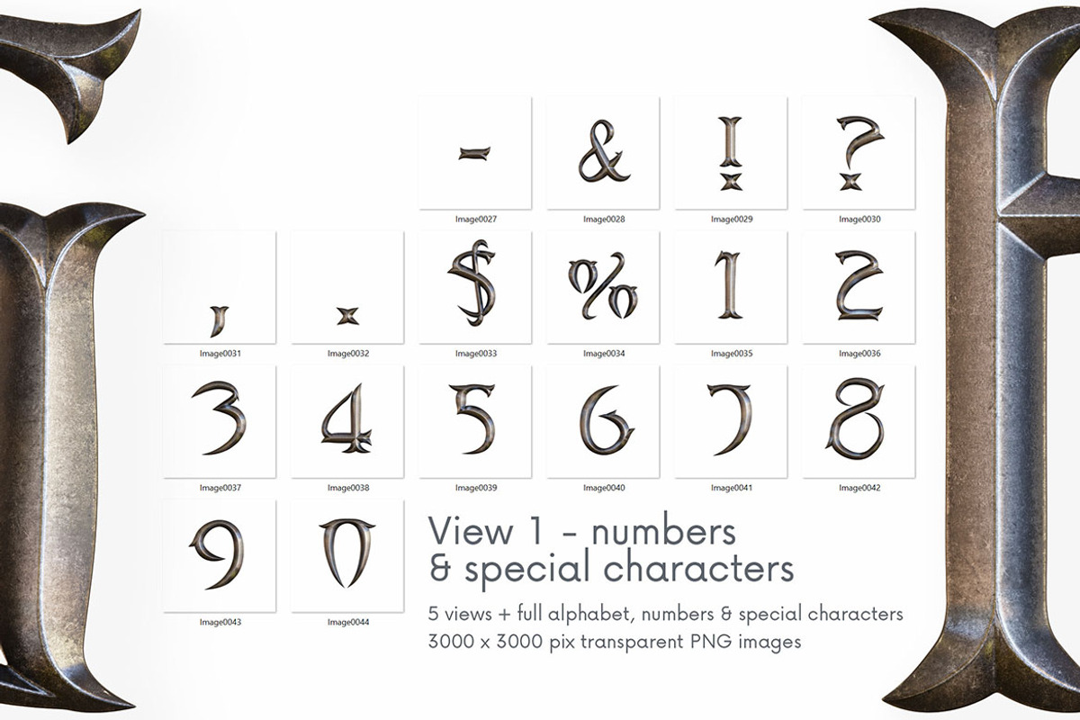 Ancient Metal - 3D Lettering, an Object Graphic by MIIM