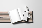Book and phone mockup, a Product Mockup by Sweetdady (Thumbnail 2 of 3)