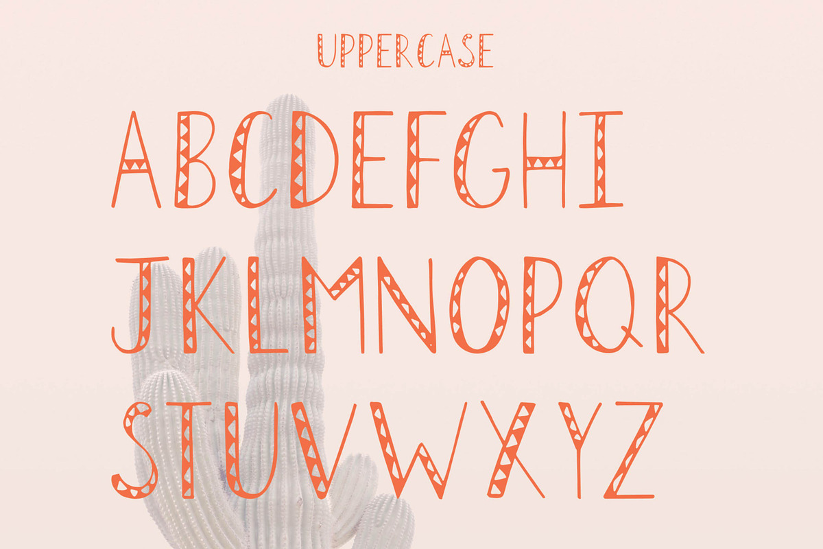 Geo Tribal | Hand-drawn Font, a Sans Serif Font by The Collective Studio (Photo 4 of 9)