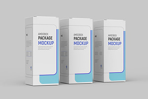 Isolated Rectangle Box Mockup