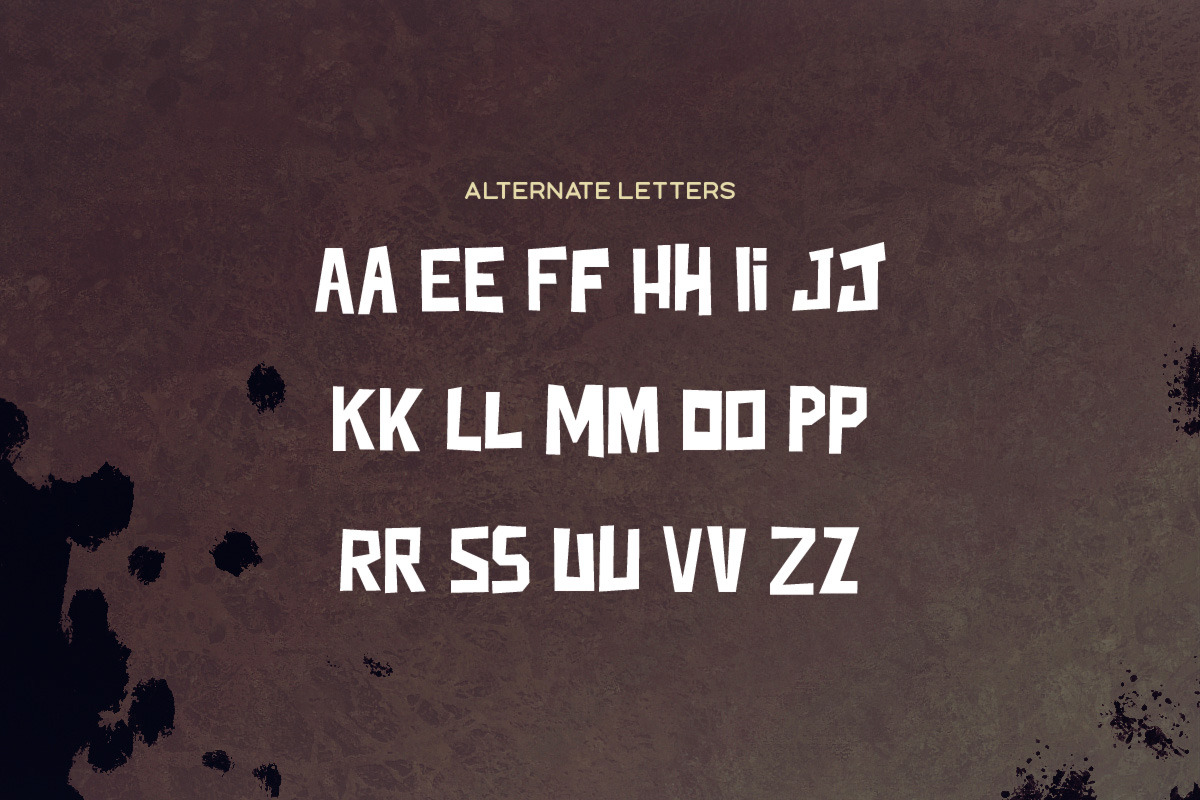Junkdog Typeface preview 5