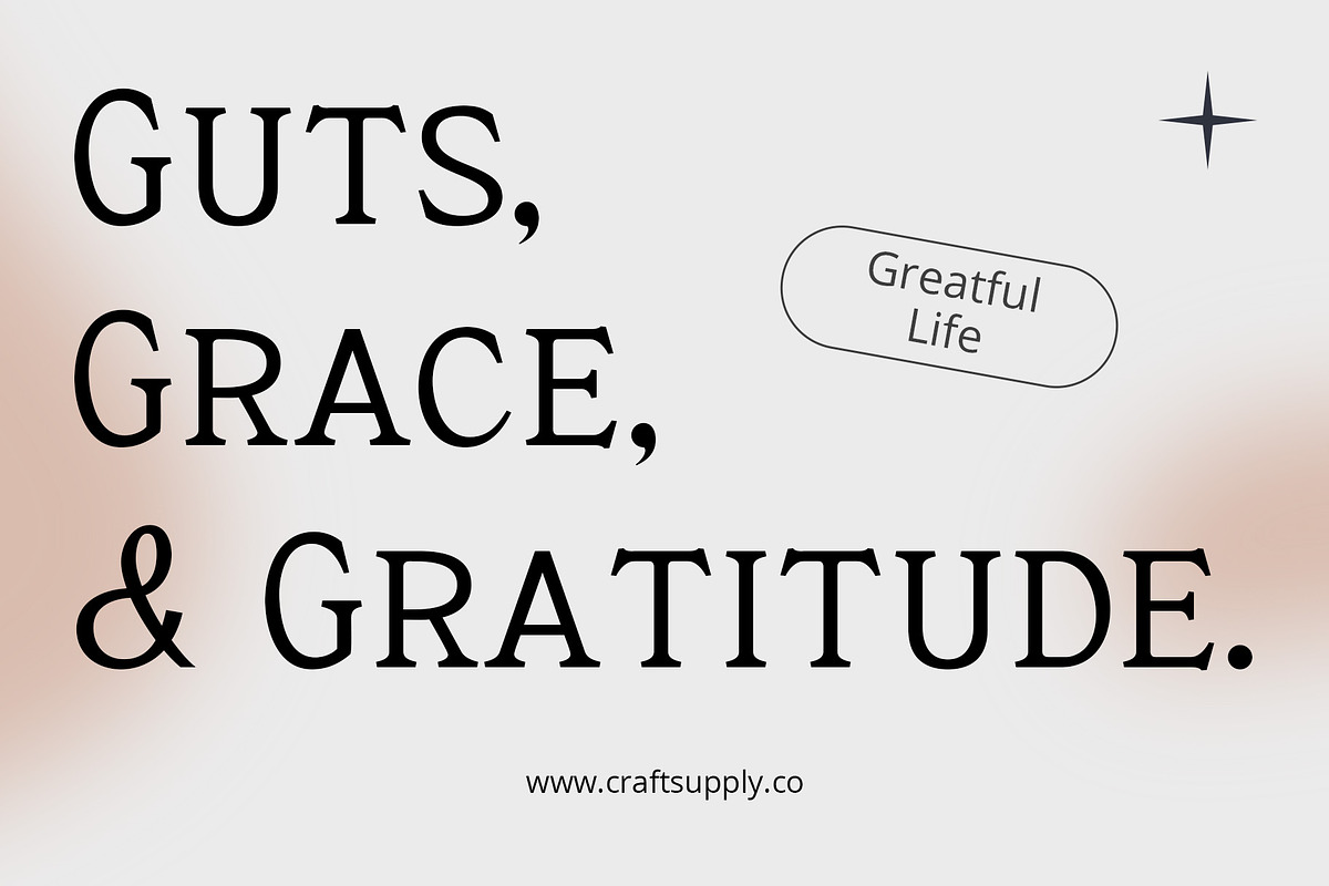 Kroine – Serif Typeface, a Serif Font by Craft Supply Co. (Photo 3 of 8)