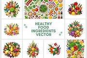 39 Vector Healthy Food Ingredients, an Object Graphic by adenpinkstore (Thumbnail 1 of 16)