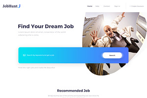 Job Portal Site- Homepage Design