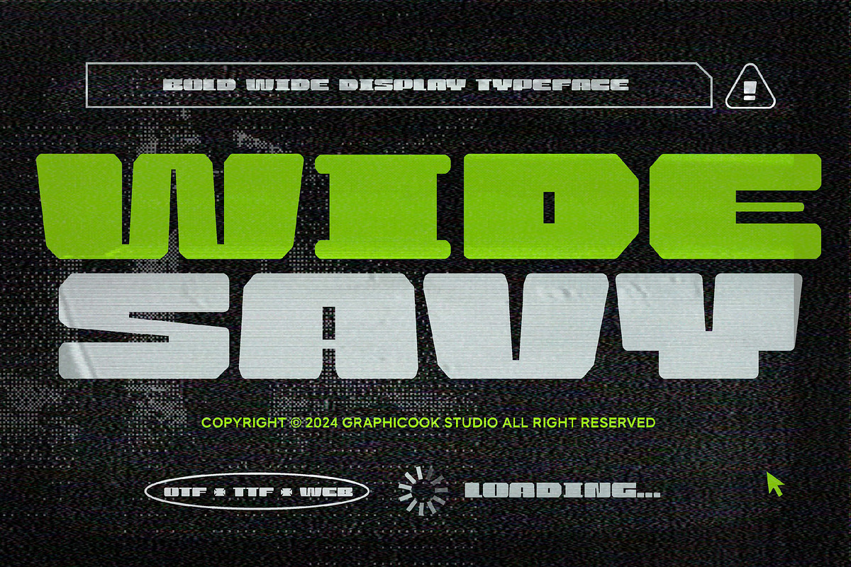 Widesavy, a Sans Serif Font by graphicook (Photo 1 of 10)