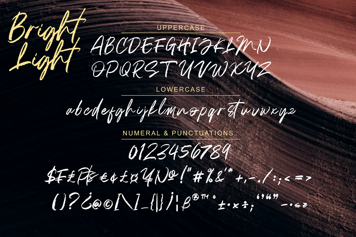 Bright Light, a Script Font by Omotu Studio (Photo 10 of 12)