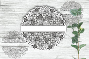 50 Split Floral Mandalas Bundle, a Decorative Illustration by Elinorka (Thumbnail 6 of 9)