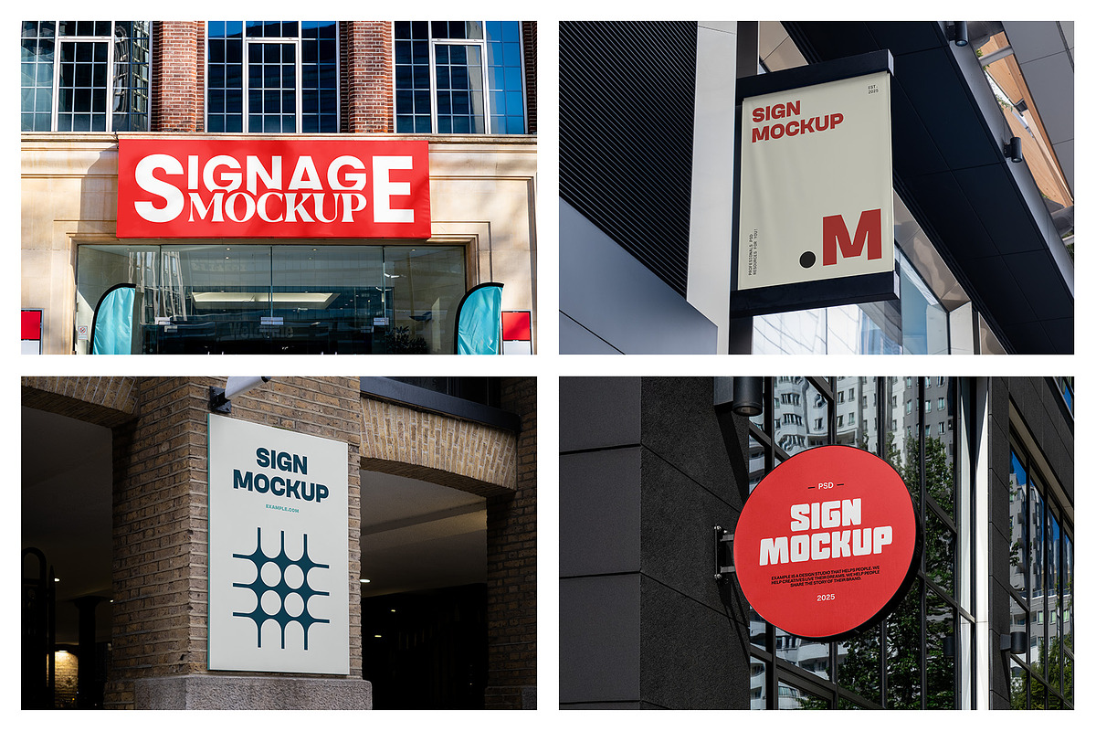 Signage Mockups vol.6 - Sign Mockups, a Mockup by MockupForest (Photo 5 of 8)