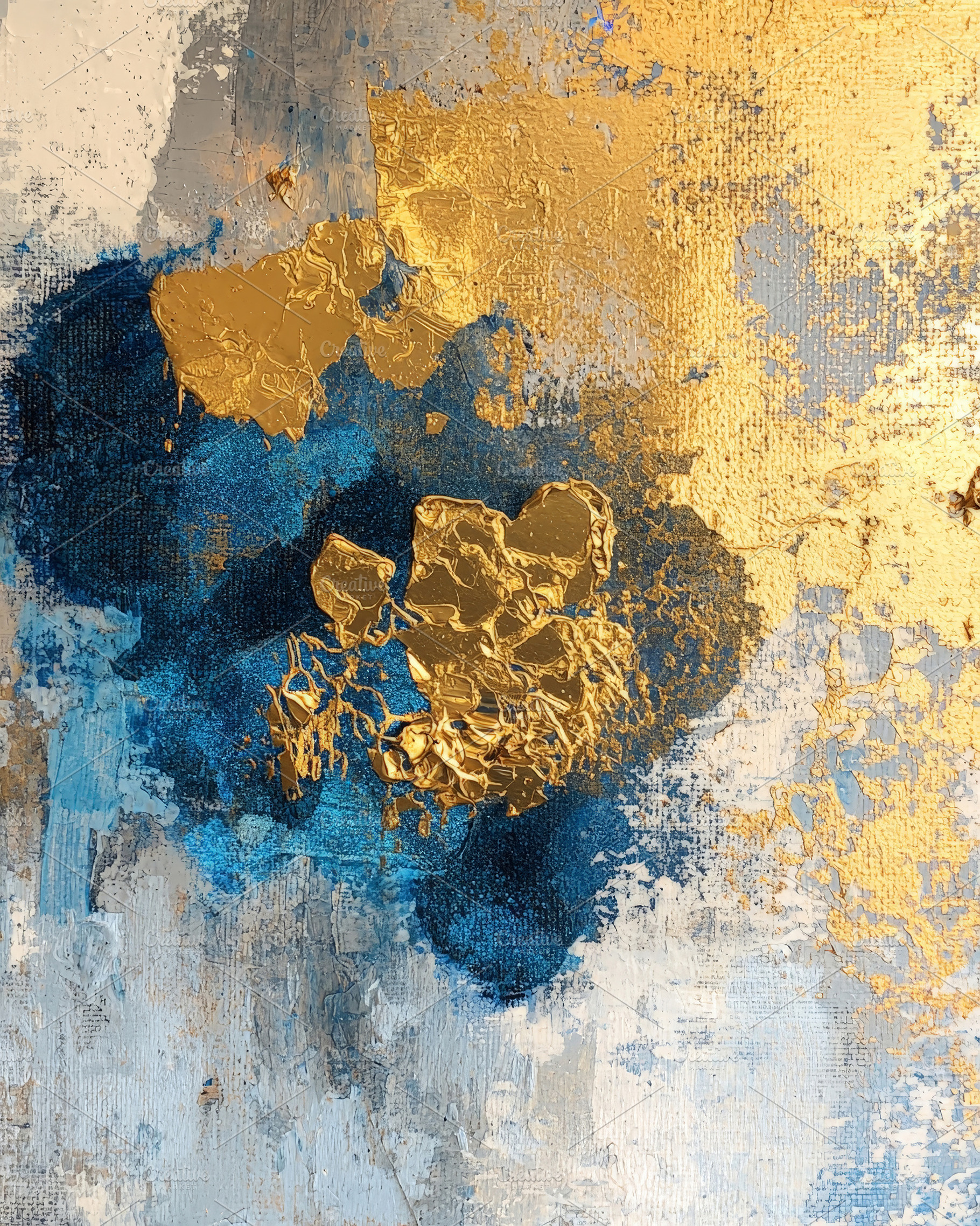 Golden Depth Abstract Artwork, an Abstract Photo by Hamza067