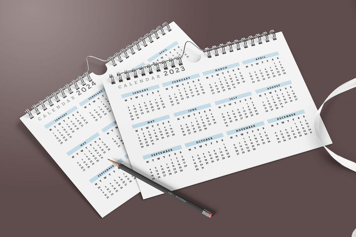 Calendar Template/Yearly Calendar, a Stationery Template by Design Zone (Photo 2 of 4)