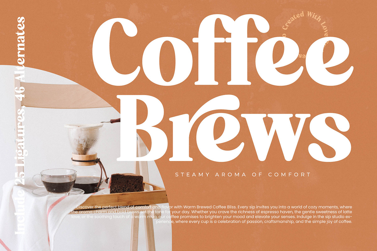 Aroma Baked Modern Serif Display, a Serif Font by timelesstype.co (Photo 3 of 20)