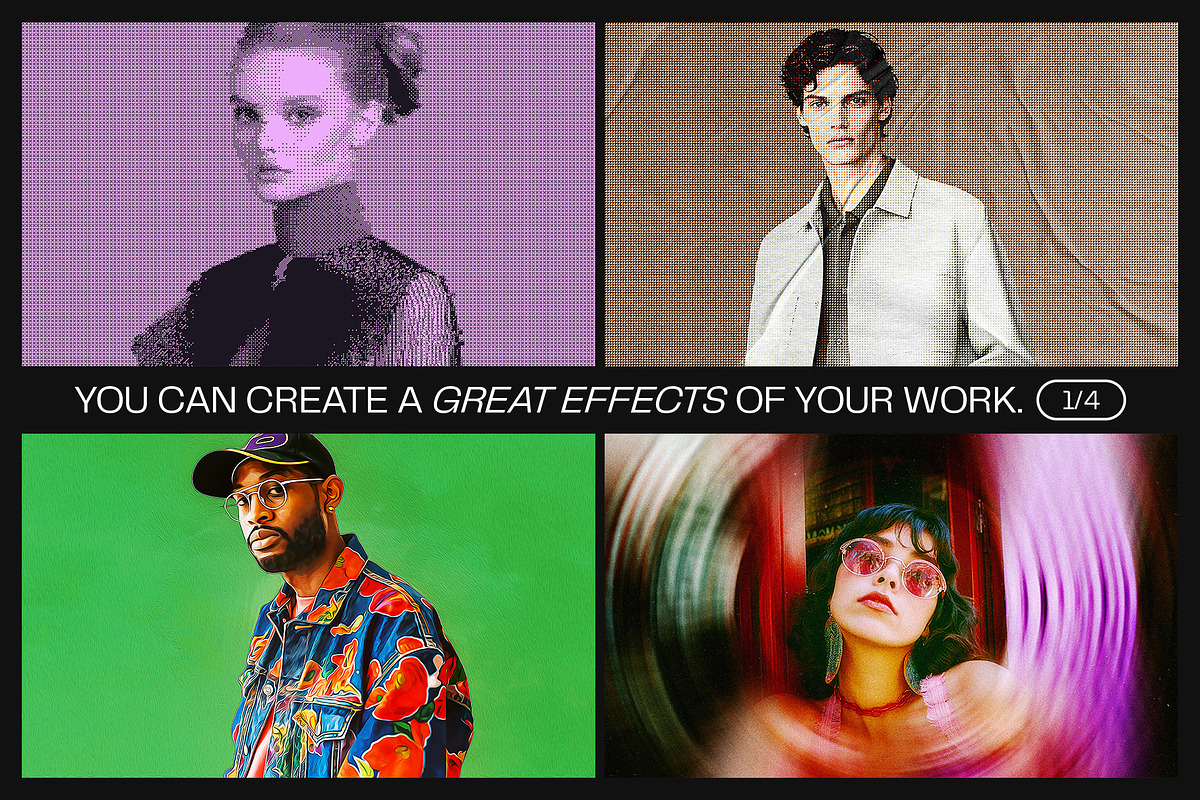 12 Photo Effect Templates, a Layer Style Add-On by iDoodle Studio (Photo 3 of 6)
