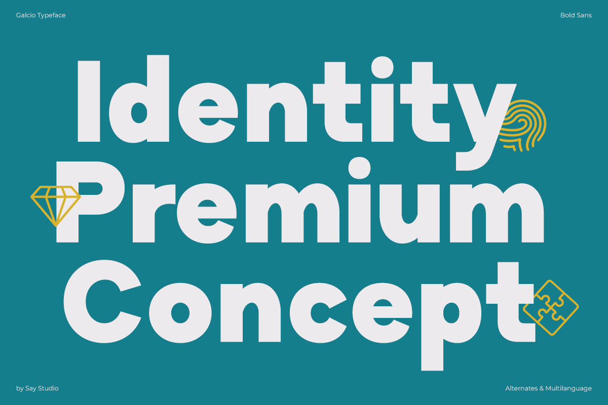 Galcio - Modern Bold Sans Serif Font, a Sans Serif Font by Say Studio (Photo 4 of 10)