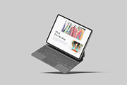 iPad Pro With Keyboard Mockup, an iPad Mockup by Graphiculon (Thumbnail 10 of 11)