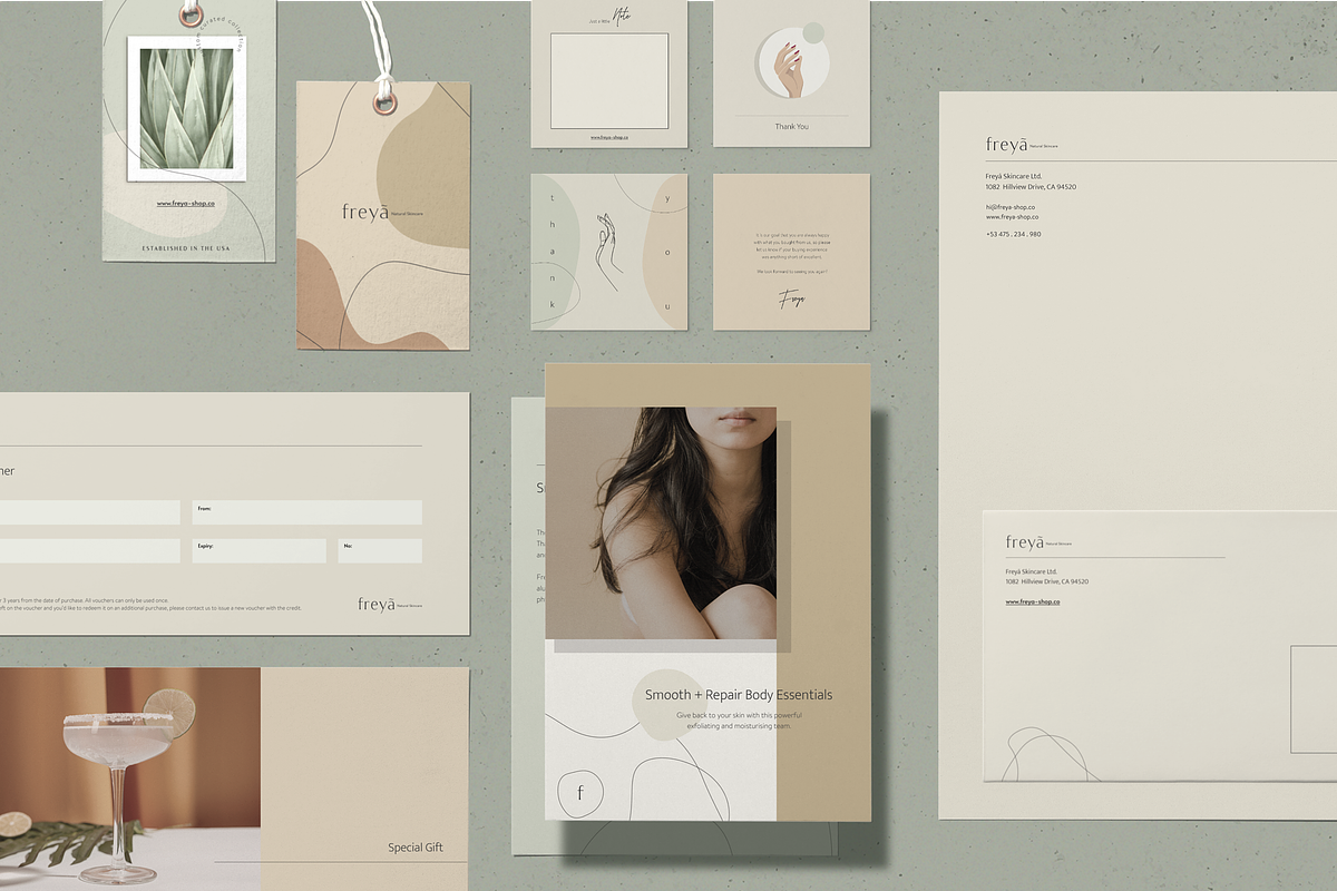 Brand Stationery Set • Freyā, a Stationery Template by Nonola (Photo 3 of 12)