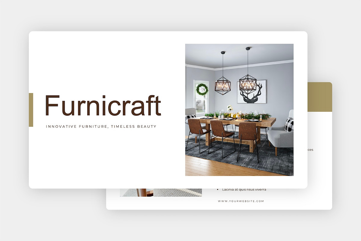 Furniture PPTX Design Template, a Presentation Template by Kren Studio