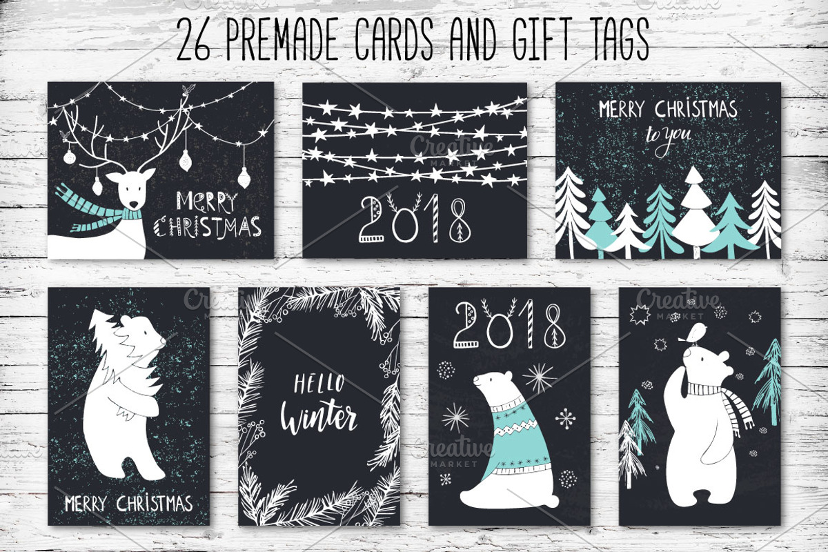 Winter adventures New Year pack, an Animal Illustration by Katya_lu (Photo 6 of 11)
