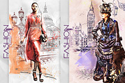 Fashion Sketch 2 Photoshop Action, an Action Add-On by GorynArt (Thumbnail 11 of 11)